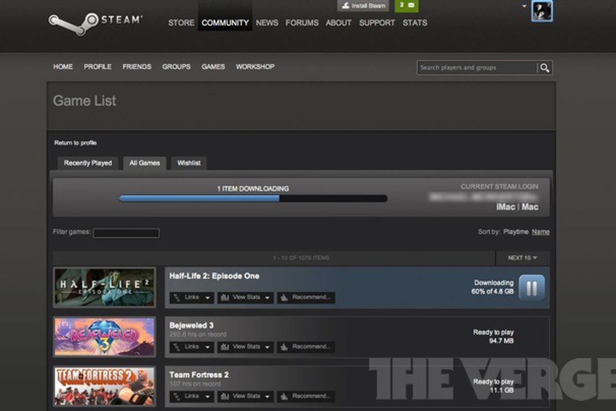 steam account for both mac and pc